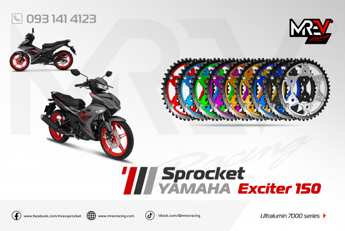 Dĩa tải lòng nhôm răng thép dành cho Exciter 150